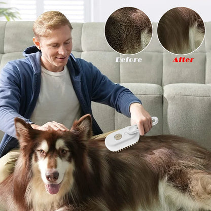 3-in-1 Pet Steam Brush