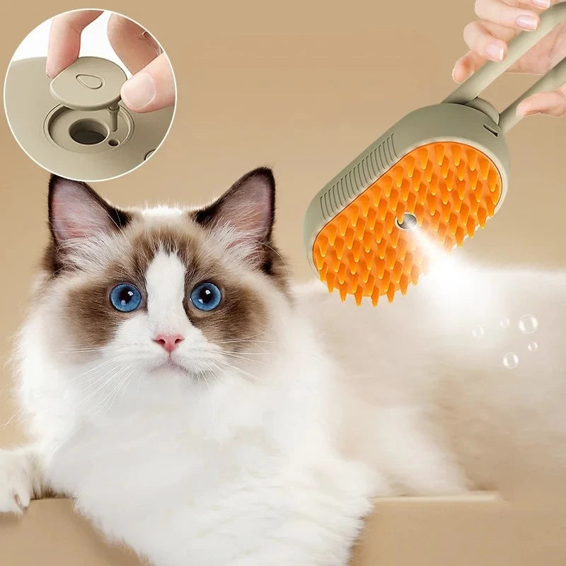 3-in-1 Pet Steam Brush